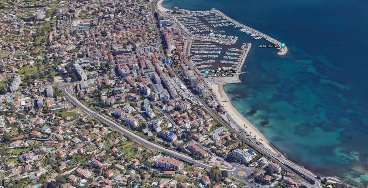 Apt Golfe Juan - 5Min Des Plages - Parking Privee - Piscine Rooftop Валорис Екстериор снимка